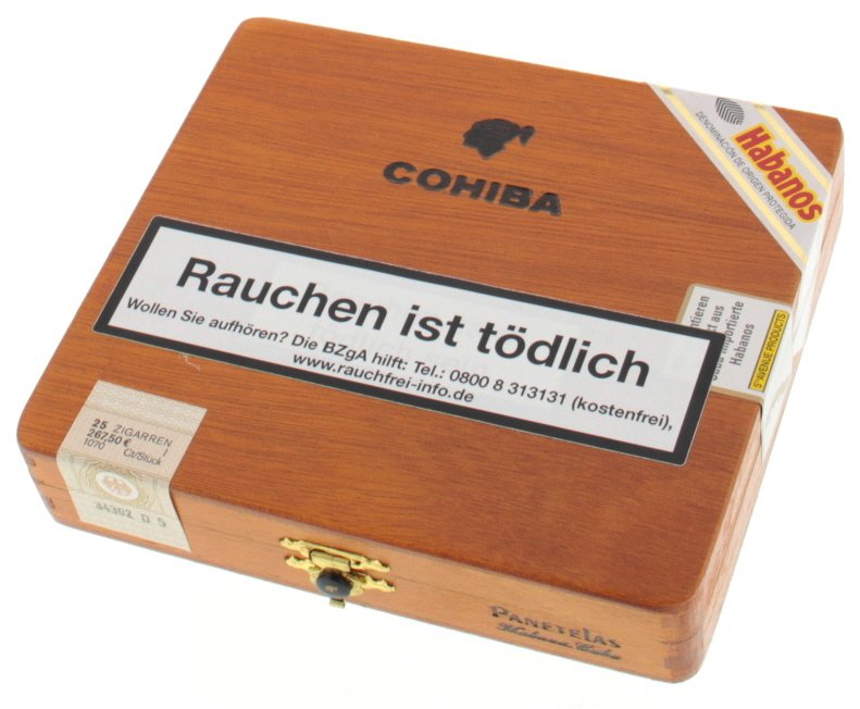 Cohiba Panetelas verpackt in 25er Kisten 