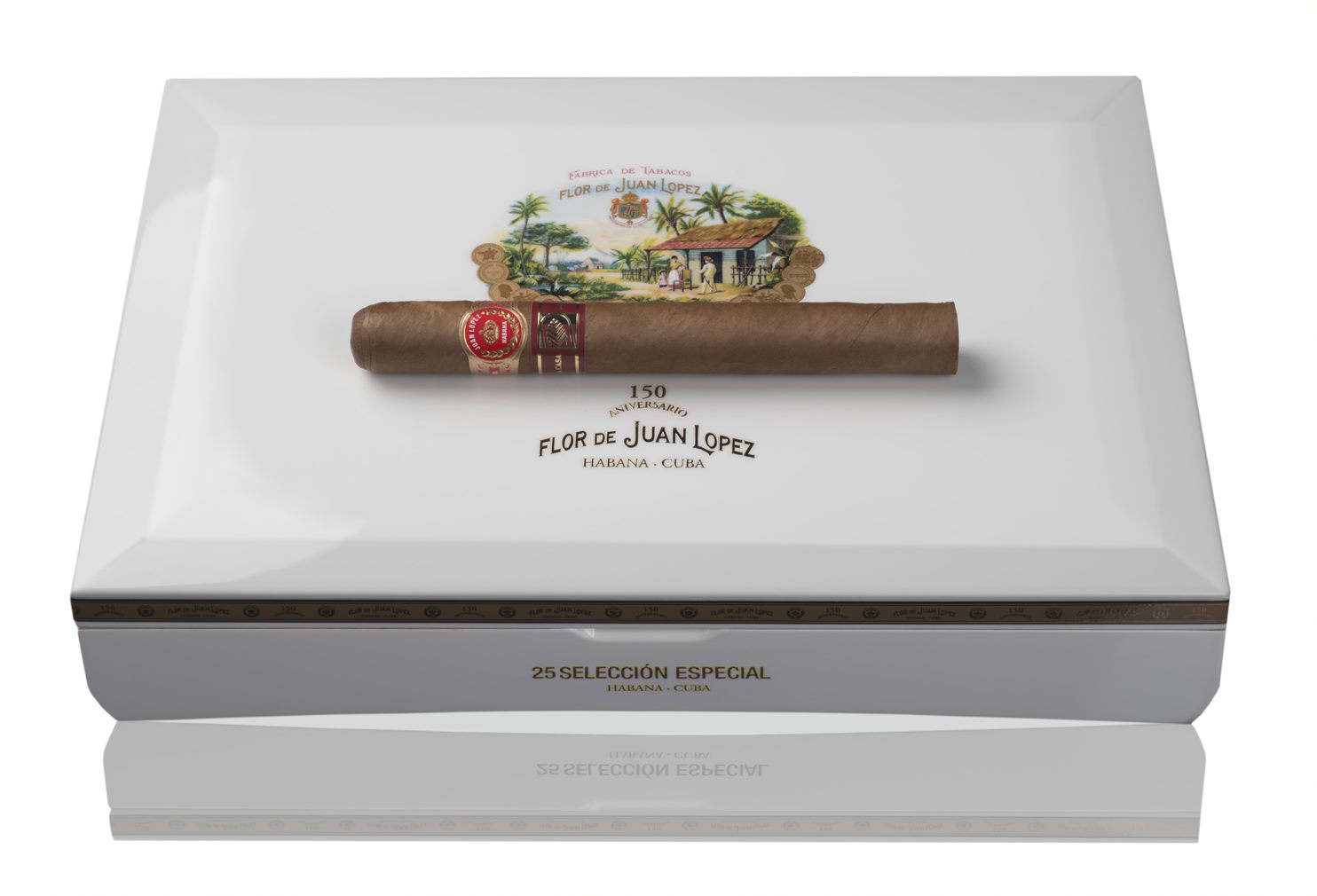 Juan Lopez Seleccion Especial LCDH closed box of 25 with single cigar