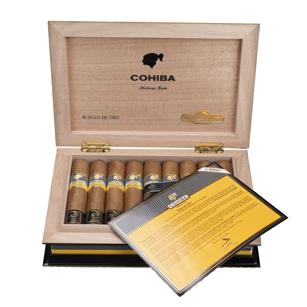 Cohiba Siglo DE Oro Ano Chino open box of 18