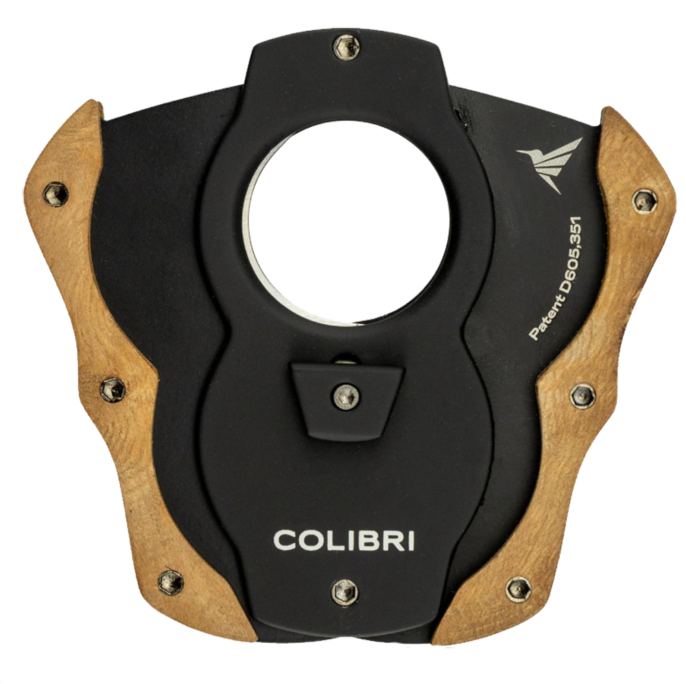 Colibri Zigarrenschneider Cut-Wood Hellbraun offene Ansicht 