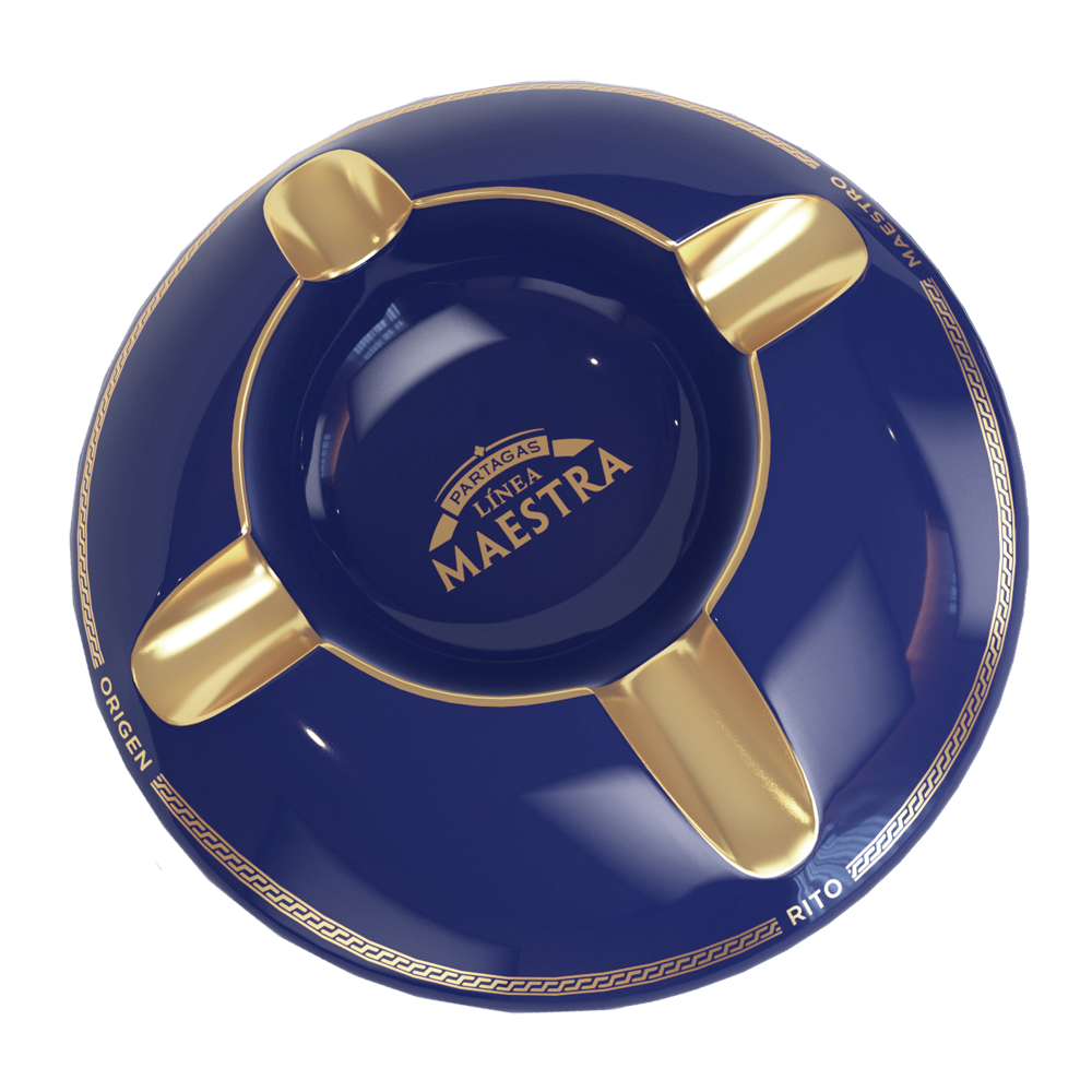 Partagas Linea Maestra ashtray in elegant Royal blue 