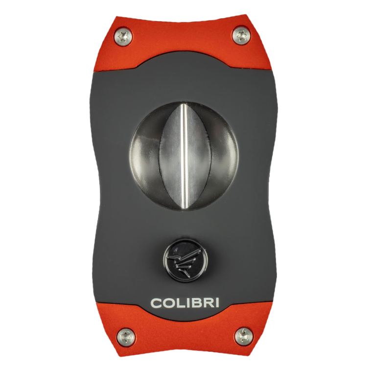 Colibri V-Cut Red closed, a cigar cutter that makes aficionados' hearts beat faster