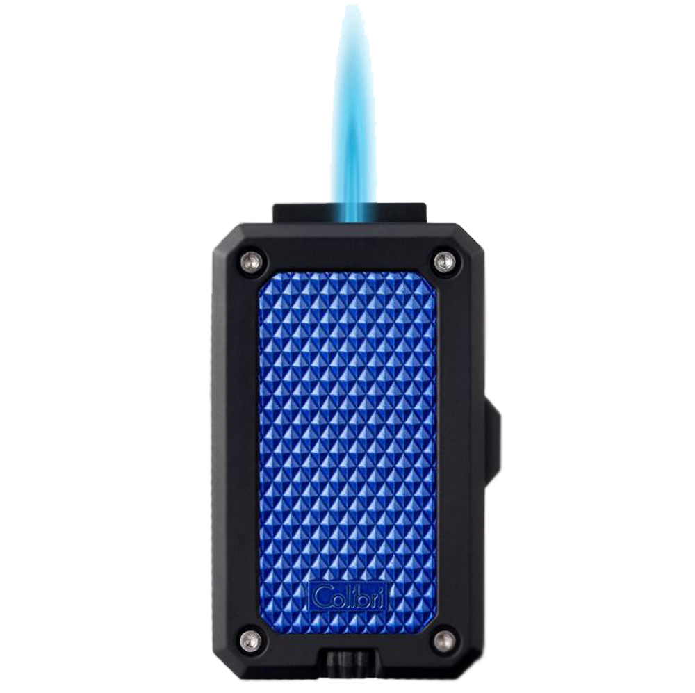 Colibri Rally Single Jet black matt/blue open flame 