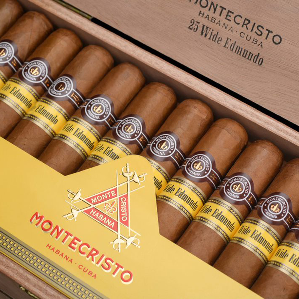 Montecristo Wide Edmundo 25er Kiste offen