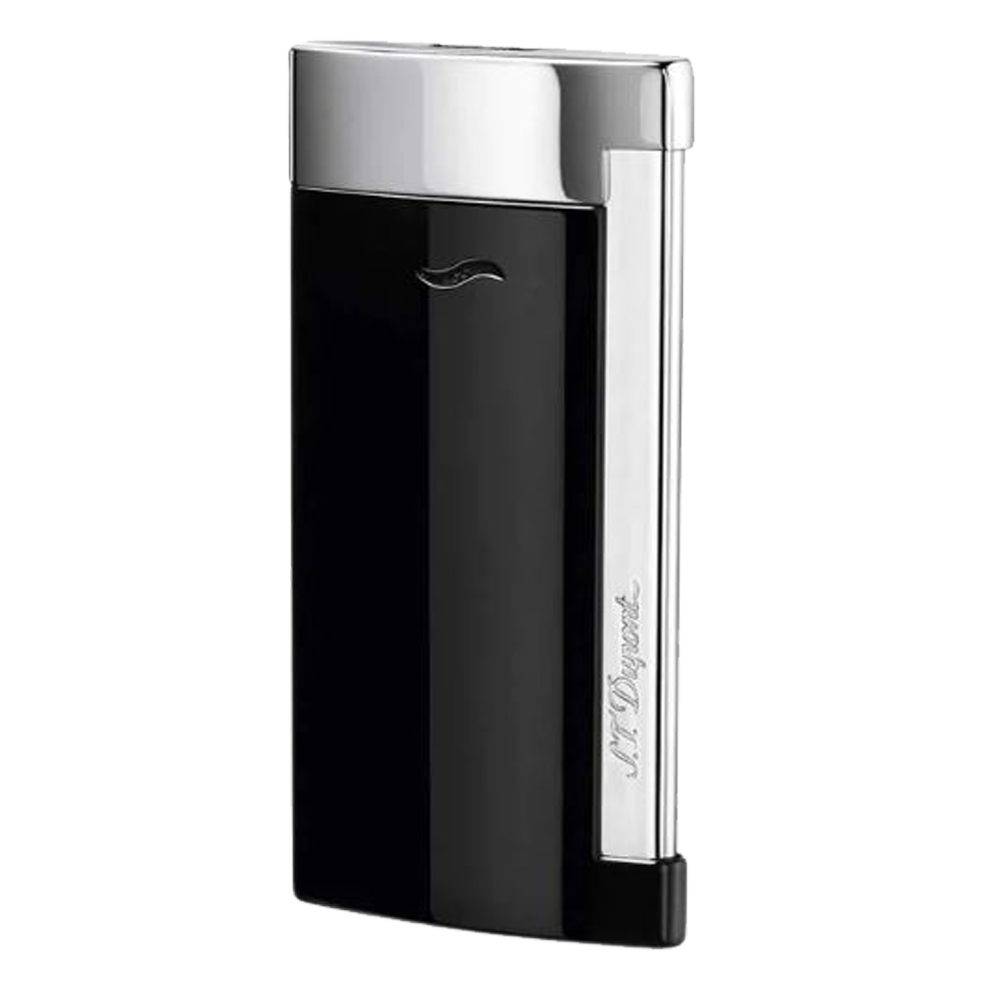 S.T. Dupont Slim 7 Black with elegant Chrome finish