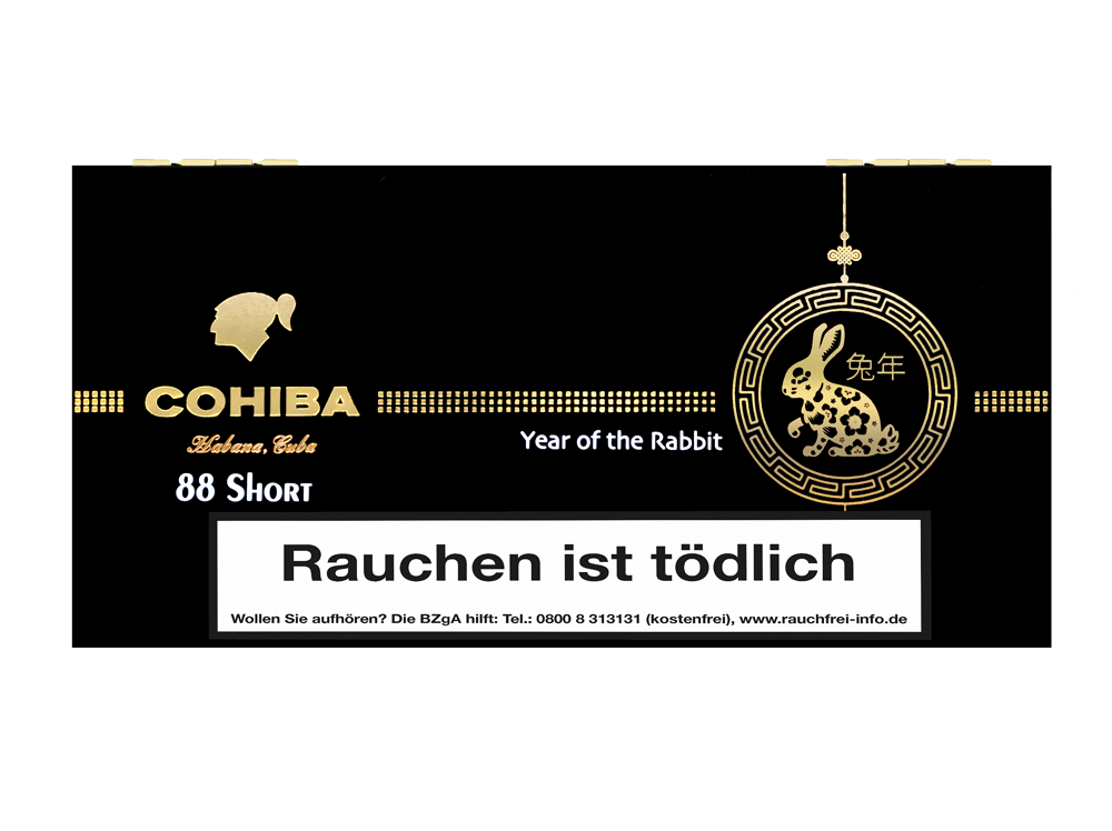 Cohiba Short 88 Year of the Rabbit Limited Edition 2023 der goldigste Haase Havannas