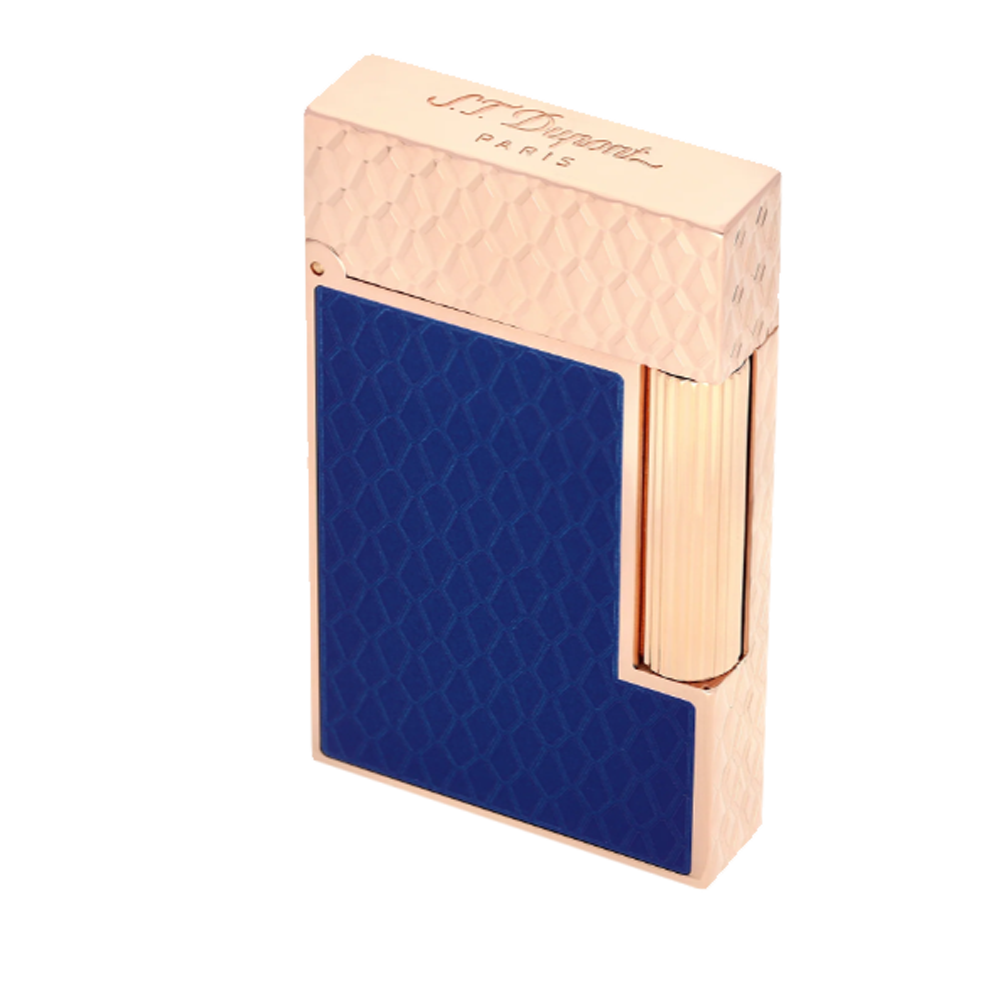 The chic S.T. Dupont Ligne 2 Gul Dragon Blue Rose Gold