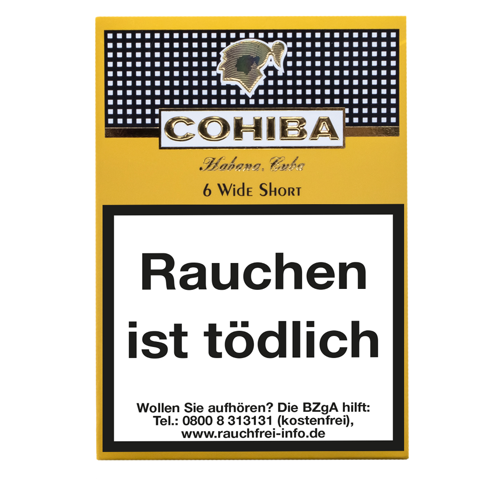 Cohiba Wide Short 6-pack closed, the new star in the cigarillo sky