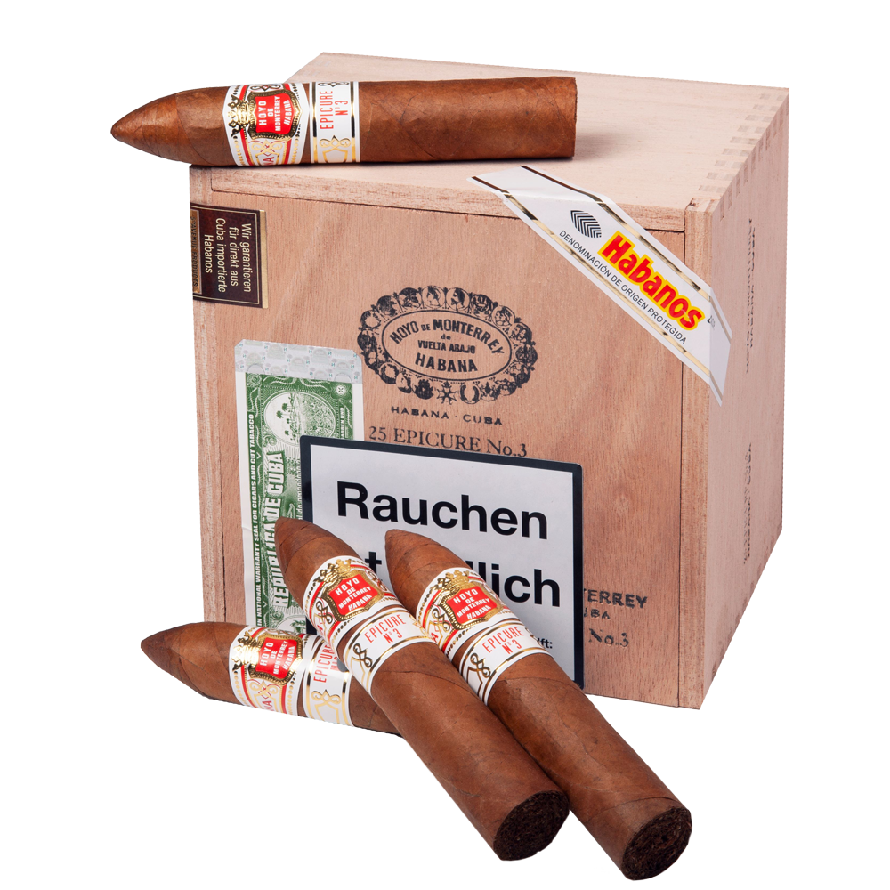 Hoyo de Monterrey Epicure No. 3 closed box of 25