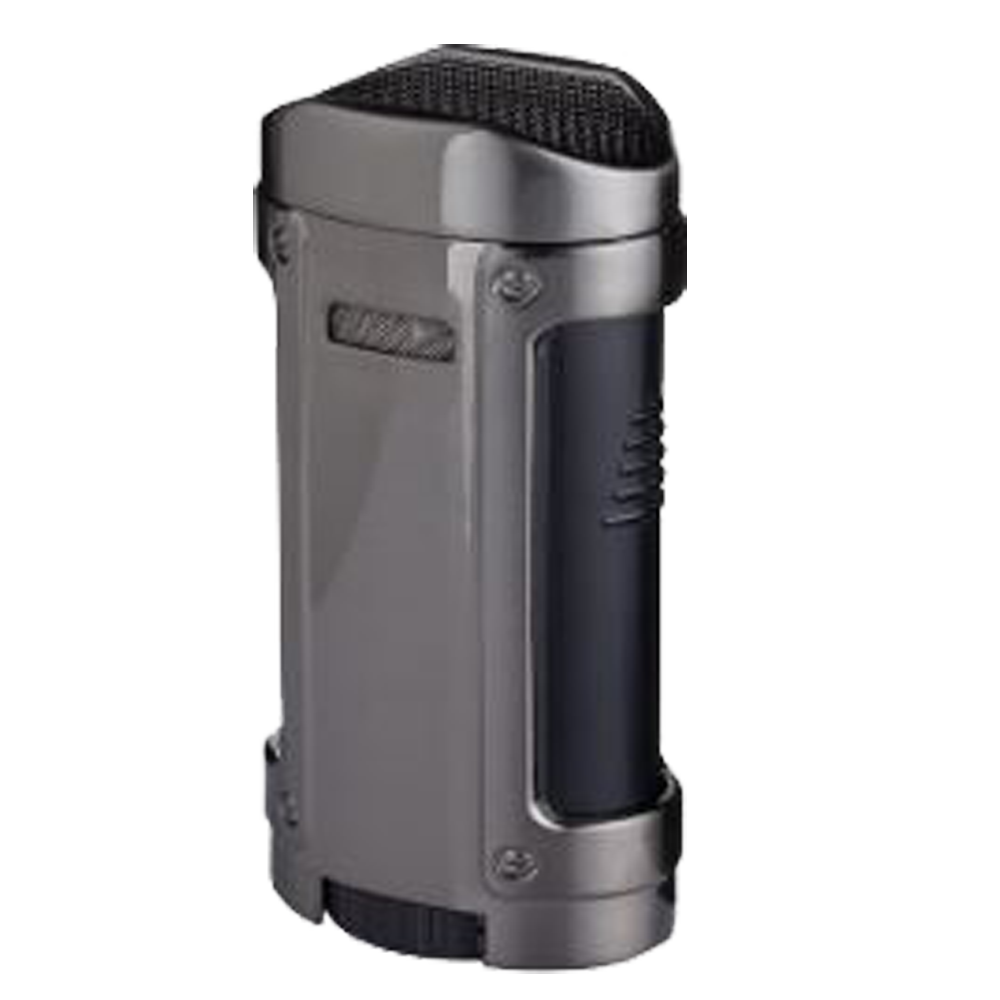 Powerful Four Flame Eurojet Lighter in Gunmetal