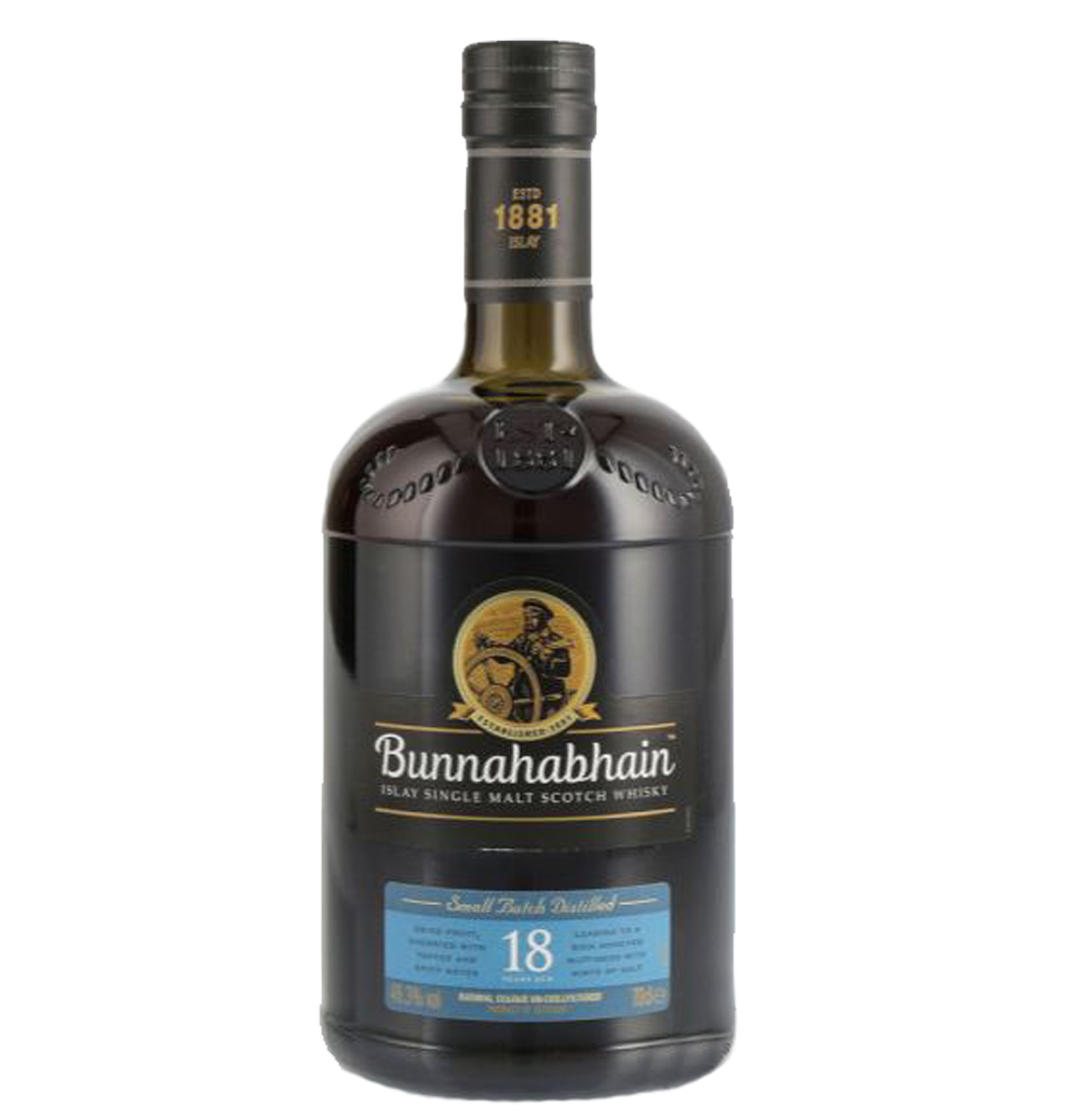 Bunnahabhain 18 YO Islay Single Malt Whiskey with Smooth Flavours 