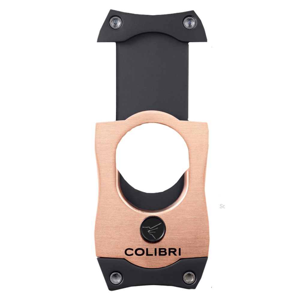 Colibri Zigarrencutter S-Cut II Rosegold/Schwarz geöffnet