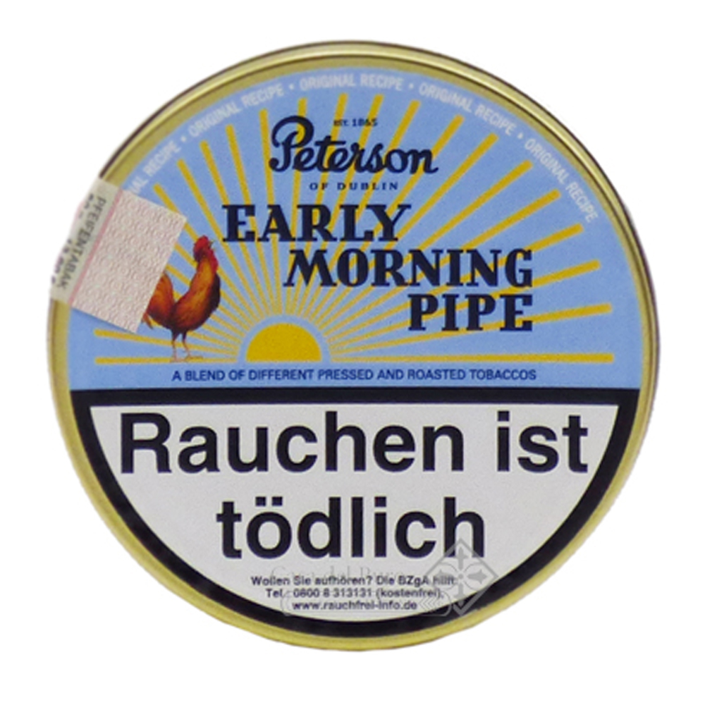 Peterson Early Morning Pipe 50 g Dose, ein muss für Latakia Fans